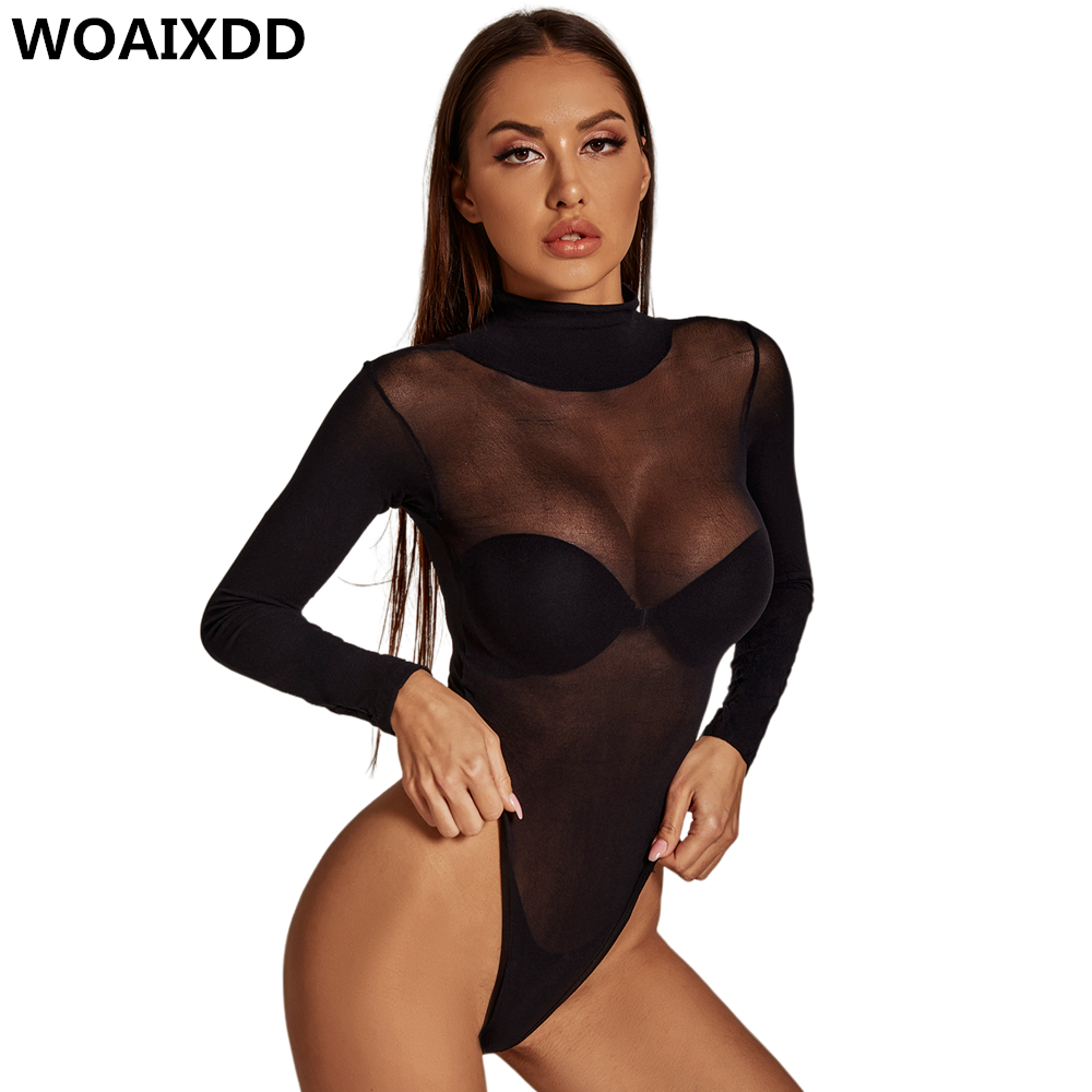 Body Jewelry Retainers - Bodysuit Long Sleeve Women Body Streetwear