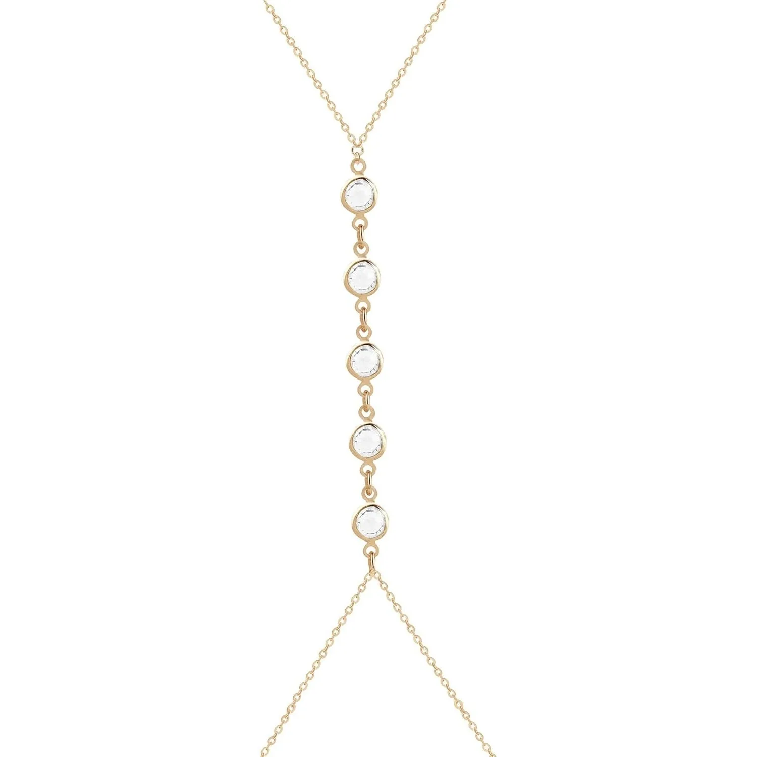 Body Jewelry Rhinestone - Summer Beach Crystal Belly Waist Chain,