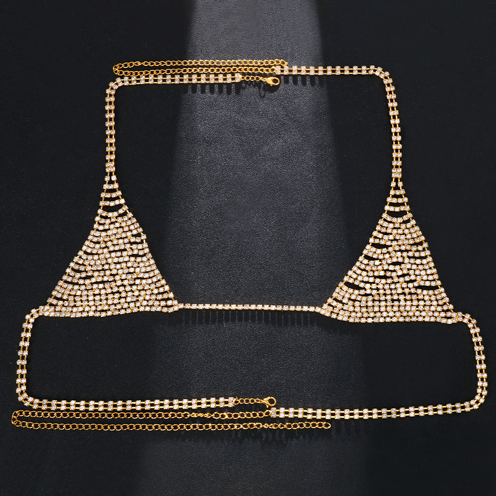 Fashionable Triangle Bikini Rh - Body Jewelry Rhinestone reseña y precio