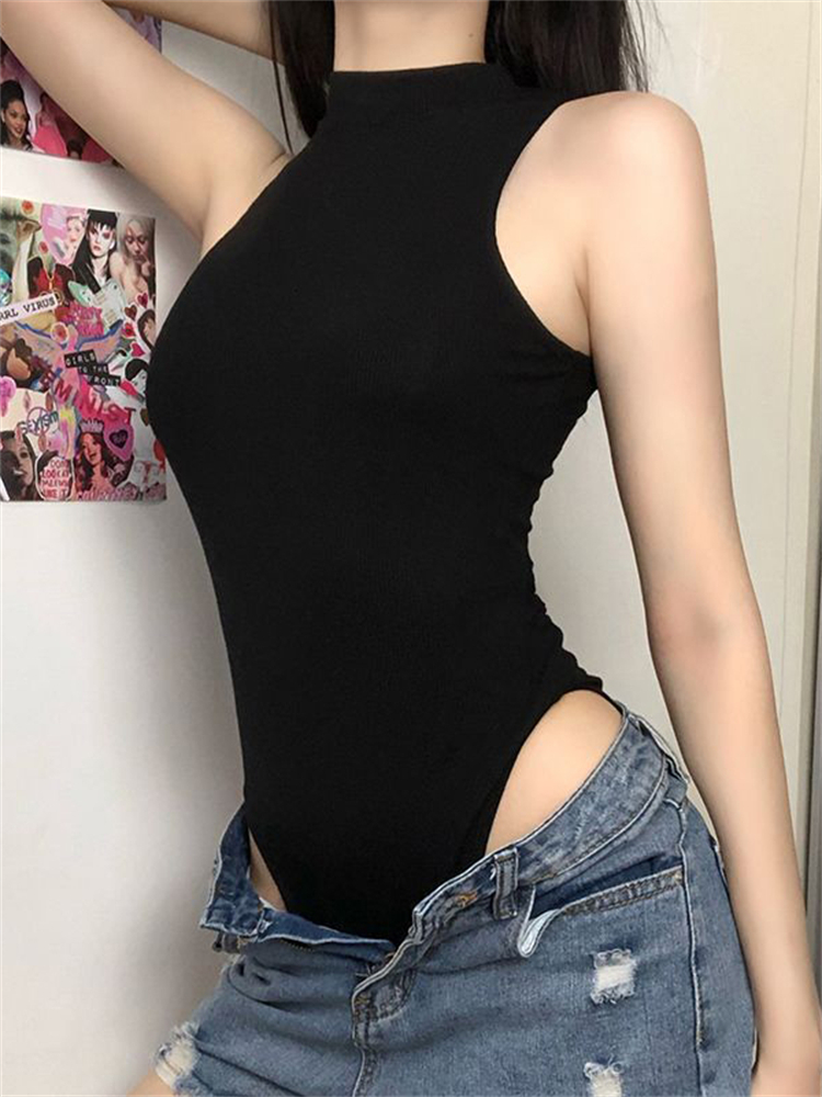 Harajuku Solid Jumpsuit Women  - Body Jewelry Retainers reseña y precio