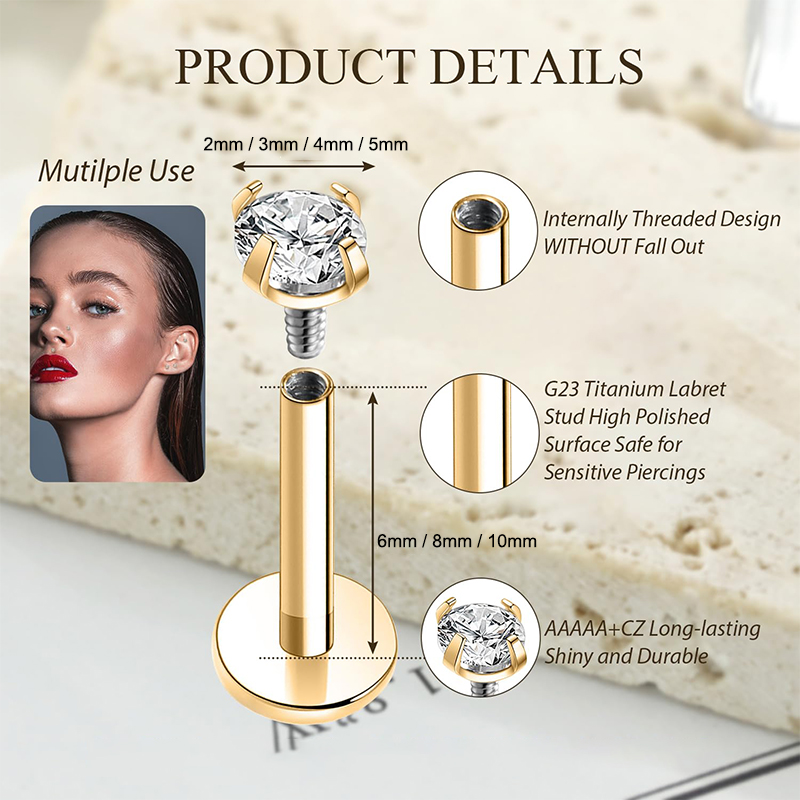 16G Titanium Internally Thread - Body Jewelry Internally Threaded reseña y precio