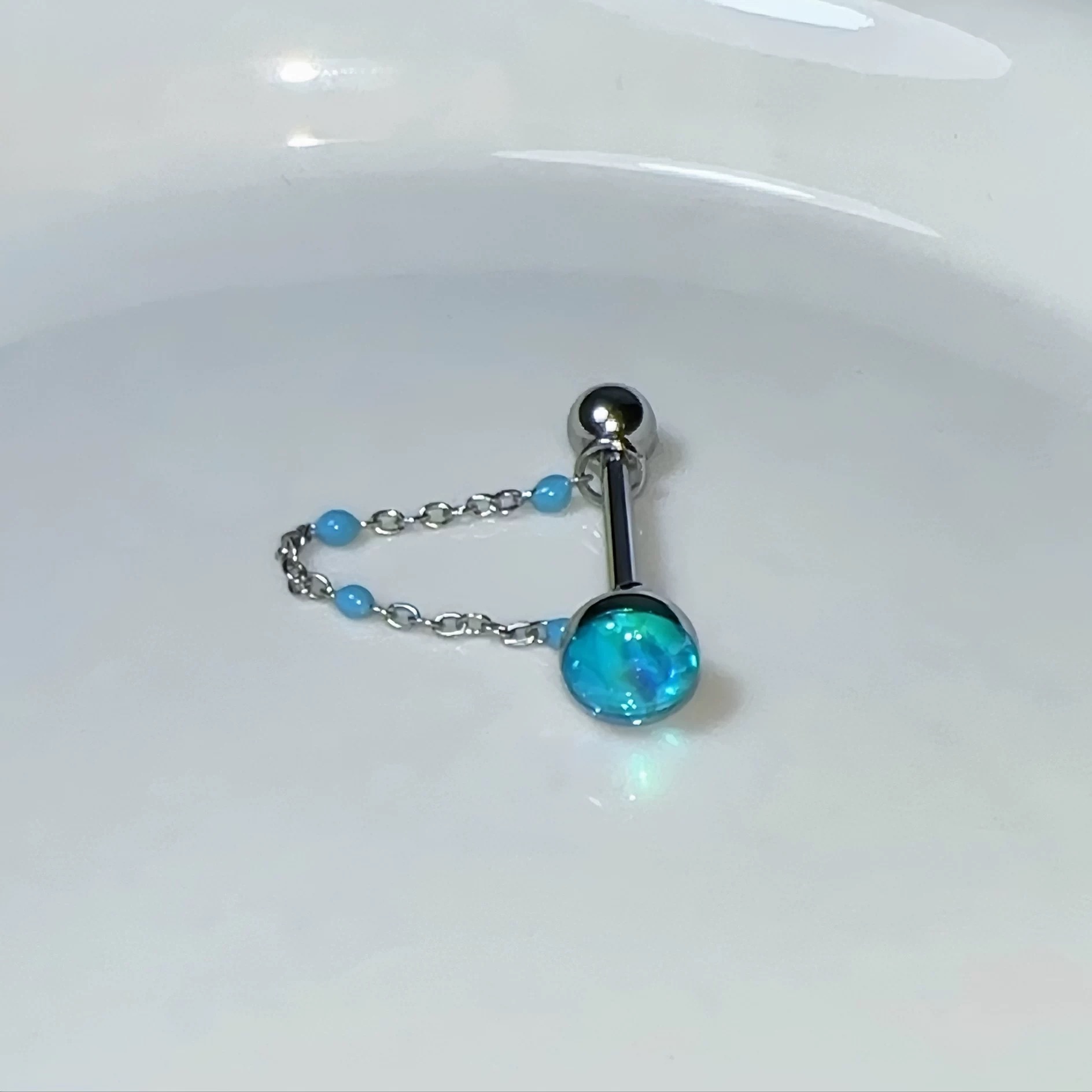1Pc High-Quality Trendy Blue G - Body Jewelry High Quality reseña y precio