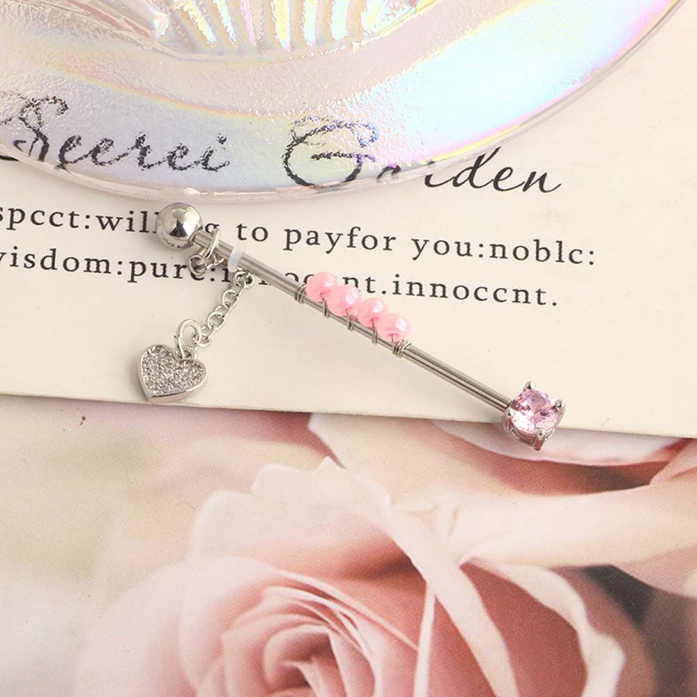 Arrow Barbell Heart Pendant Tr - Industrial Barbell Long reseña y precio