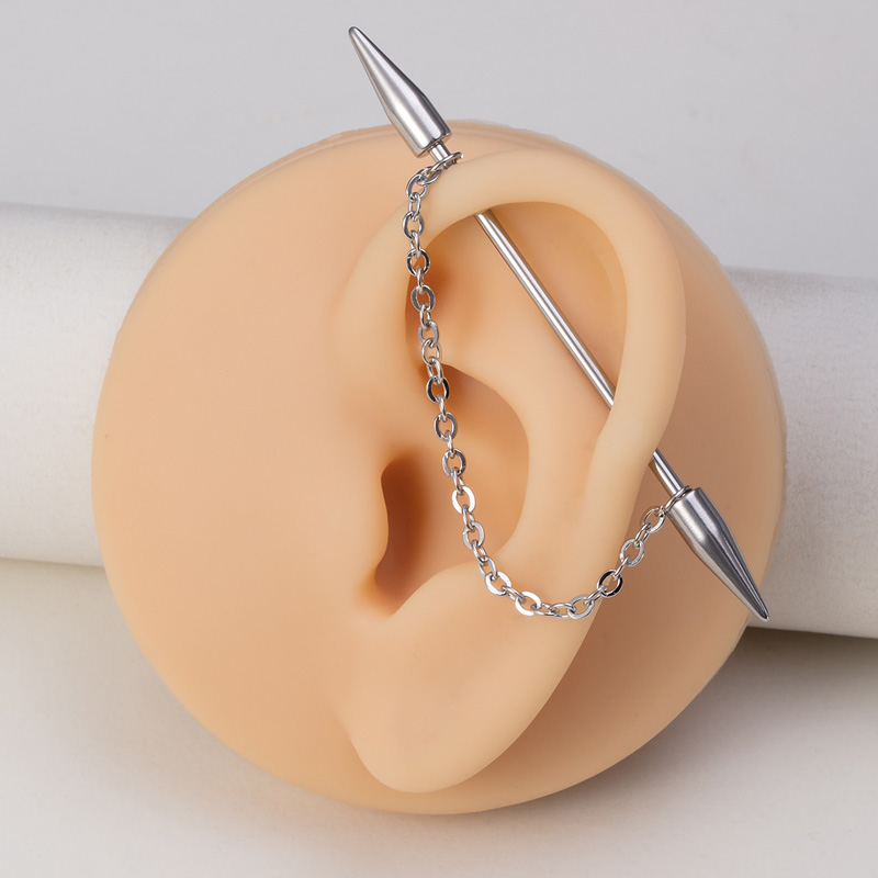 1pc Industrial Piercing Barbel - Industrial Barbell Long reseña y precio