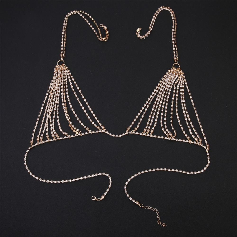 Luxury Heart Crytal Bikini Bod - Body Jewelry Rhinestone reseña y precio