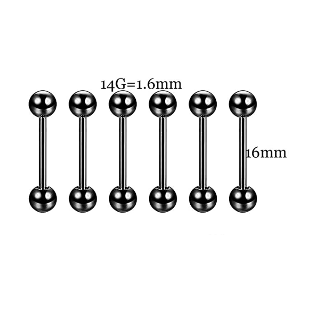 6 PCS Professional Piercing Ki - Body Jewelry Nipple Rings reseña y precio