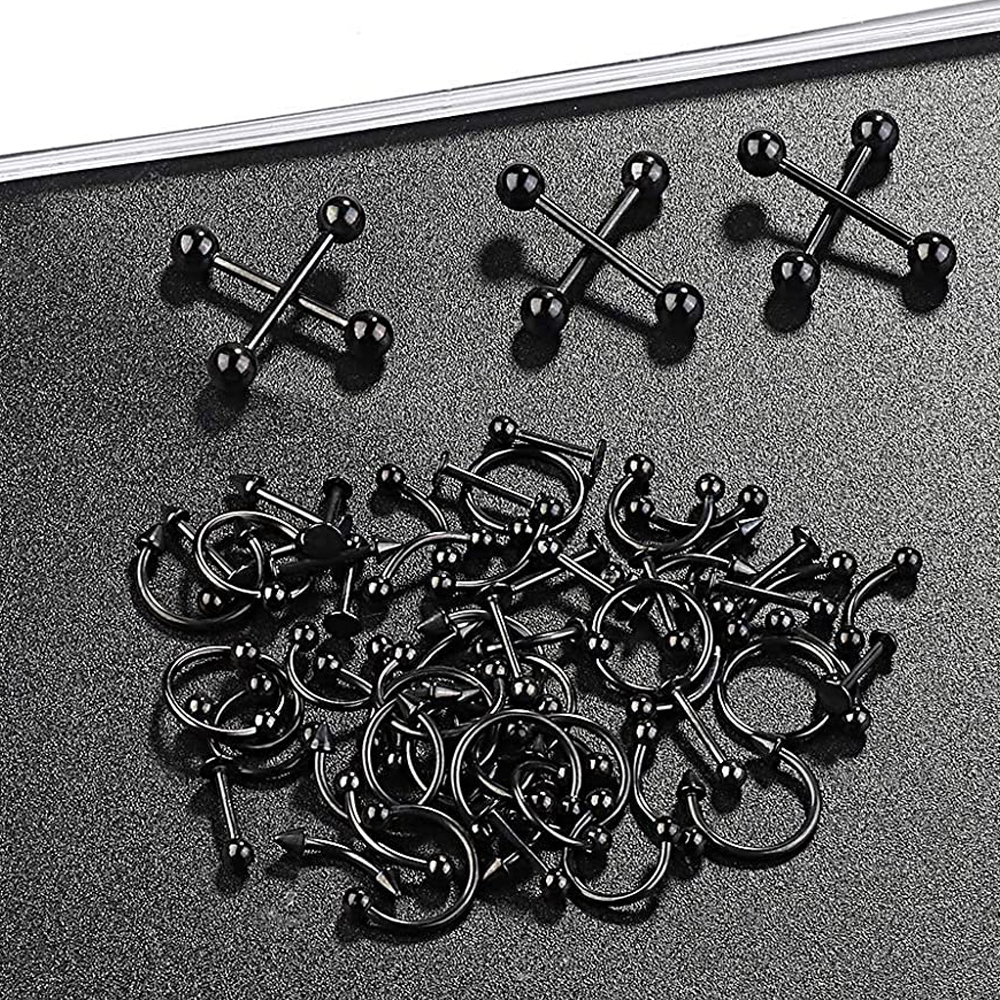 6 PCS Professional Piercing Ki - Body Jewelry Nipple Rings reseña y precio