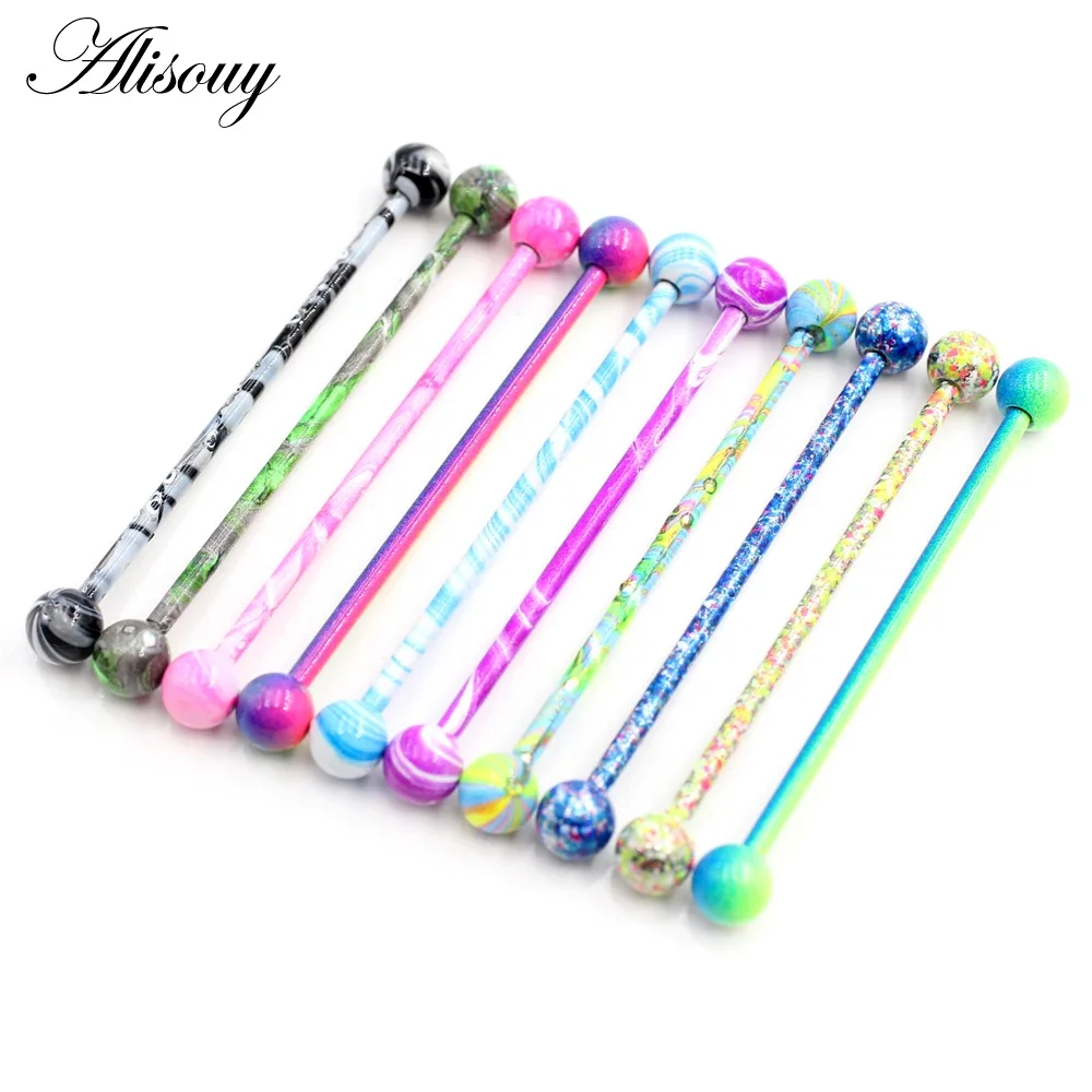 Alisouy 2PC Long Straight Stai - Industrial Barbell Long reseña y precio