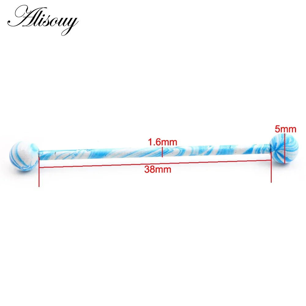Alisouy 2PC Long Straight Stai - Industrial Barbell Long reseña y precio