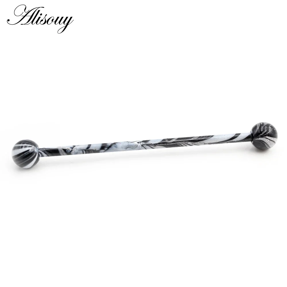 Alisouy 2PC Long Straight Stai - Industrial Barbell Long reseña y precio