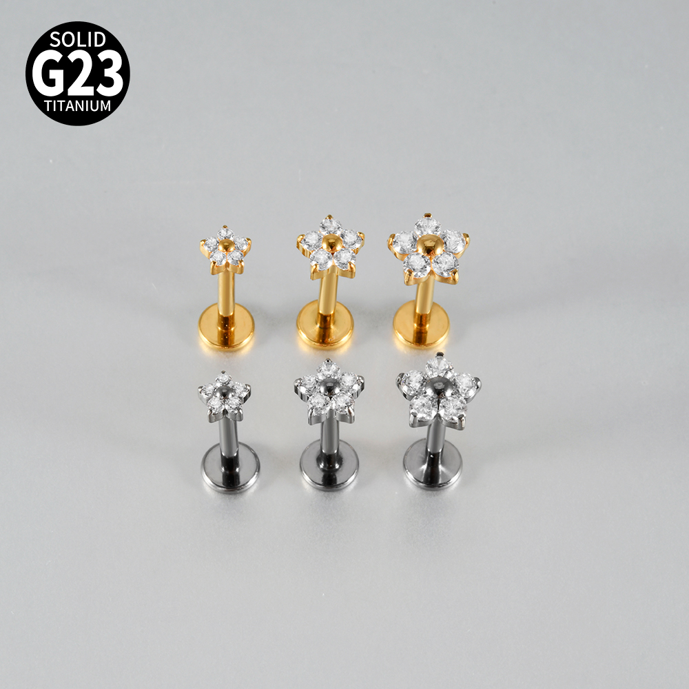 1/5PCS F-136 Implant Titanium  - Body Jewelry Internally Threaded reseña y precio