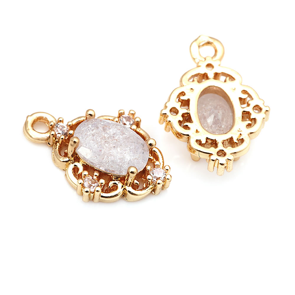 18K Gold Color Brass and Zirco - Body Jewelry High Quality reseña y precio