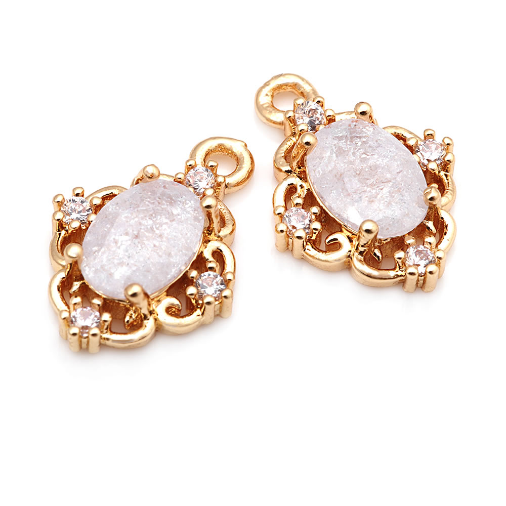 18K Gold Color Brass and Zirco - Body Jewelry High Quality reseña y precio