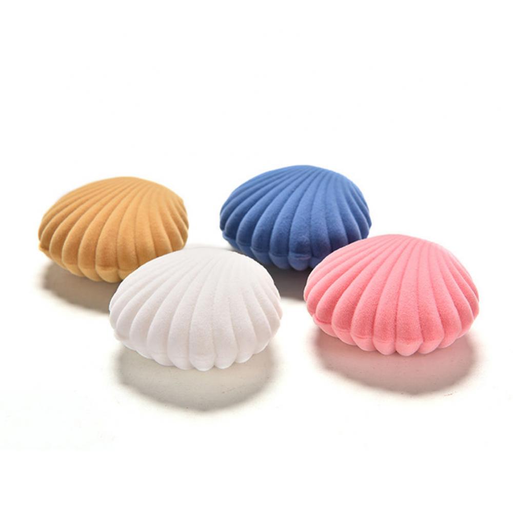 New Cute Shell Velvet Gift Box - Body Jewelry Display reseña y precio