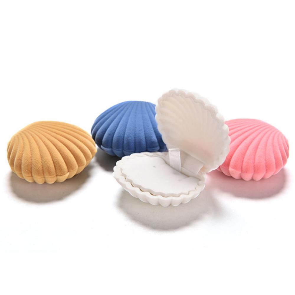 New Cute Shell Velvet Gift Box - Body Jewelry Display reseña y precio