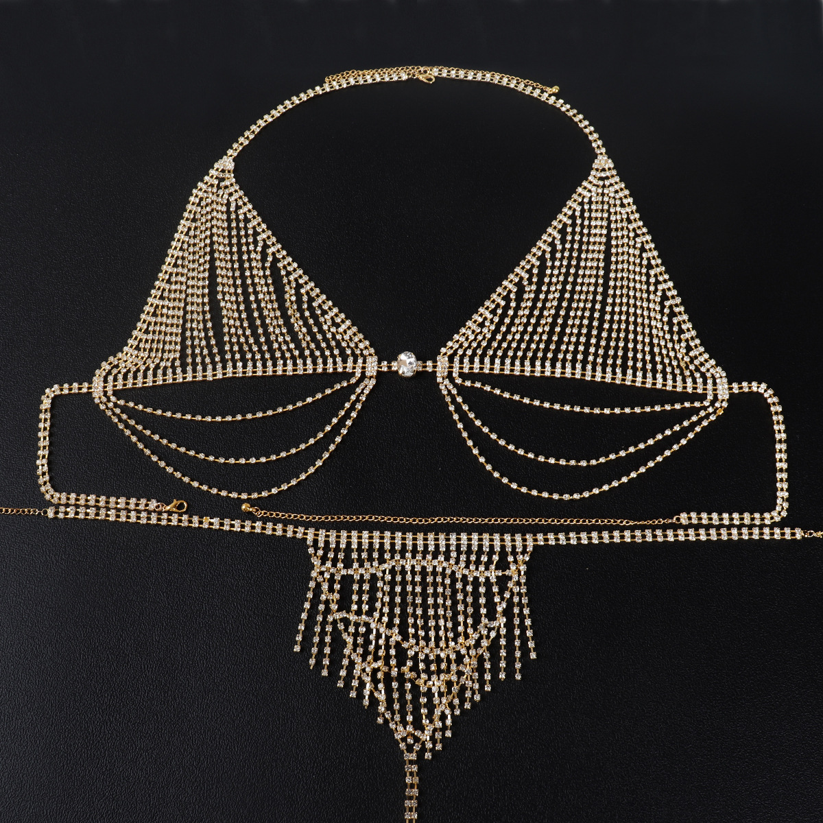 Fashionable Tassels Sexy Rhine - Body Jewelry Rhinestone reseña y precio