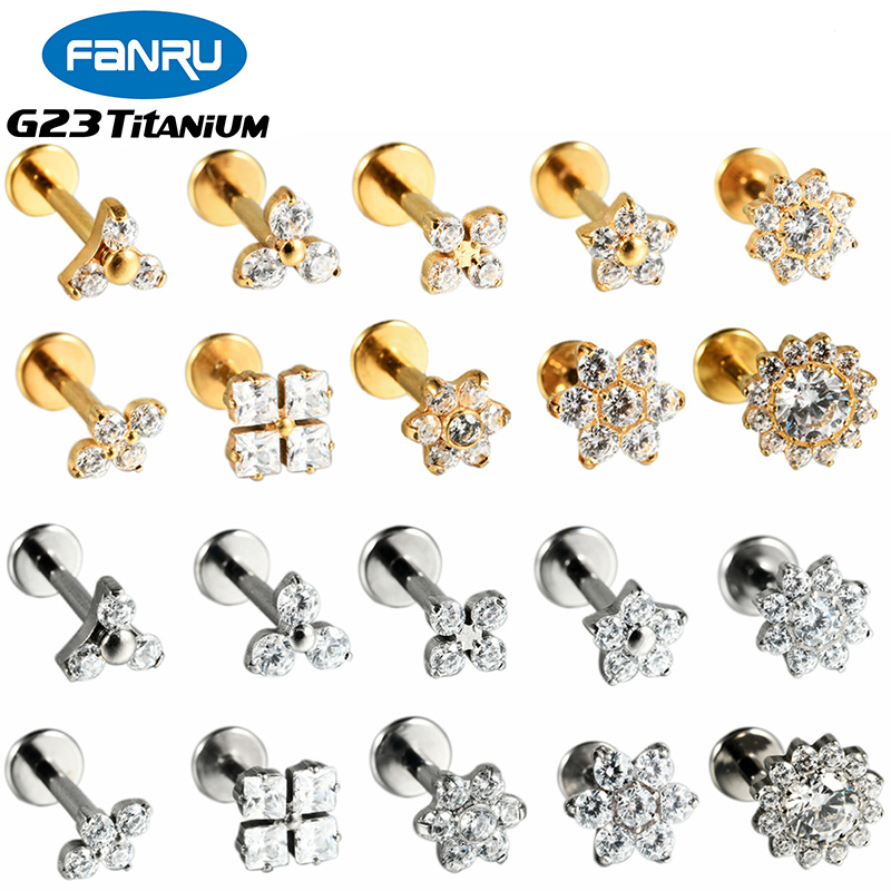 1PC ASTM F136 G23 Titanium Flo - Body Jewelry Internally Threaded reseña y precio