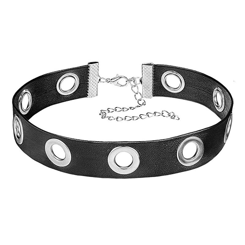 New Trend Leather Choker Neckl - Body Jewelry Trend reseña y precio