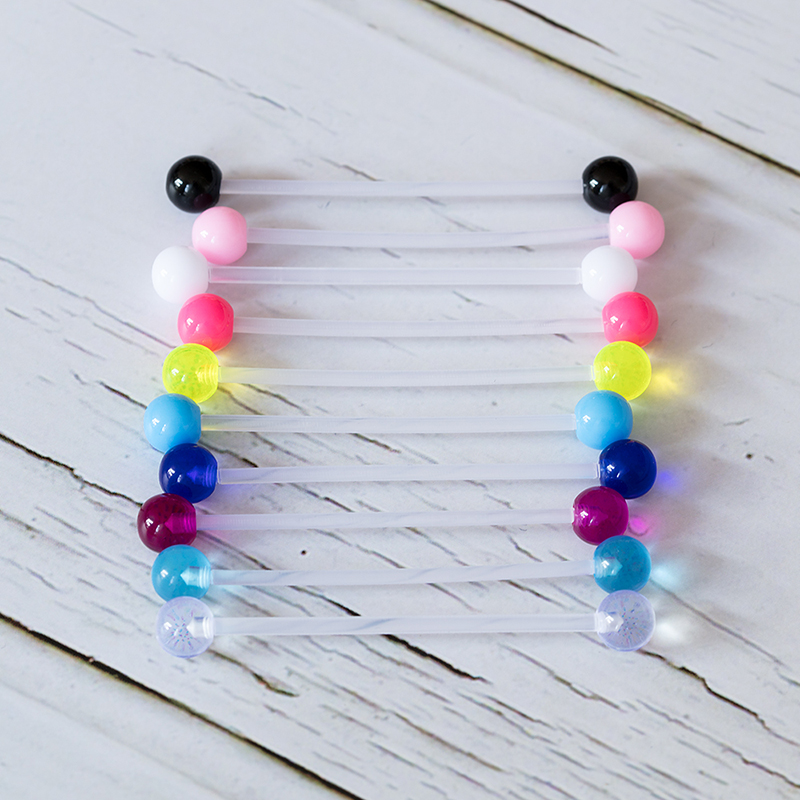10-50pcs Acrylic Cartilage Ear - Industrial Barbell Long reseña y precio