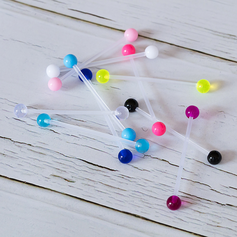 10-50pcs Acrylic Cartilage Ear - Industrial Barbell Long reseña y precio