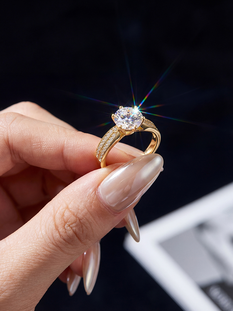  Fashion 1CT Moissanite Diamon - Body Jewelry High Quality reseña y precio