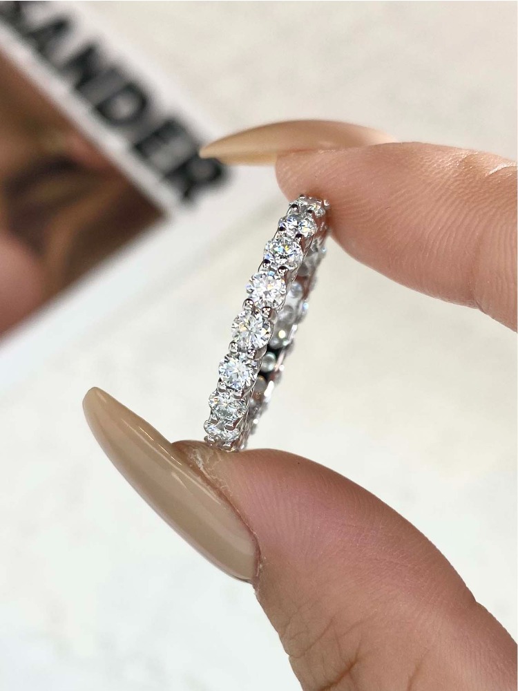 DWJ Real 0.1-0.5CT Certified M - Body Jewelry High Quality reseña y precio