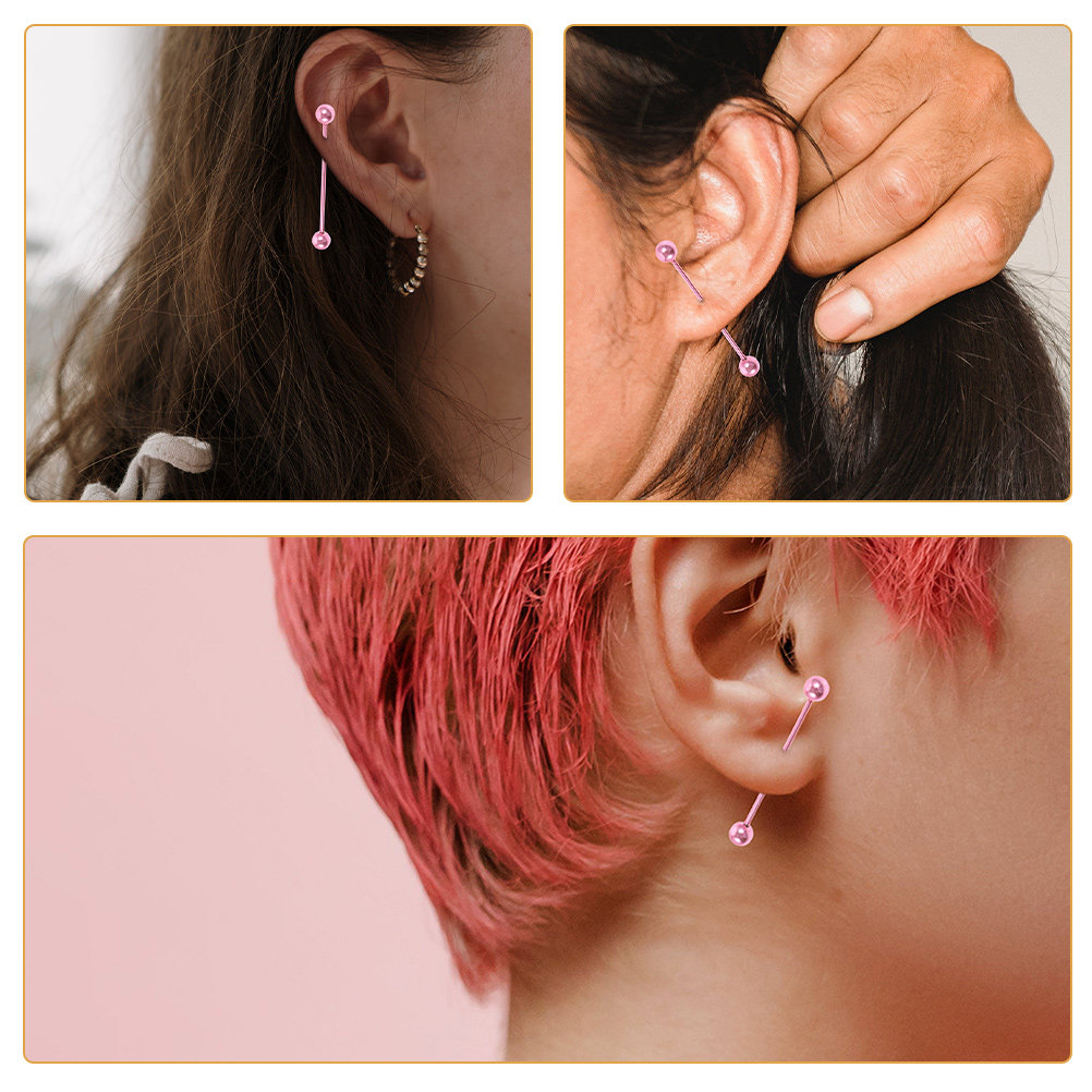 2Pcs Ear Cartilage Needle Stai - Industrial Barbell Long reseña y precio