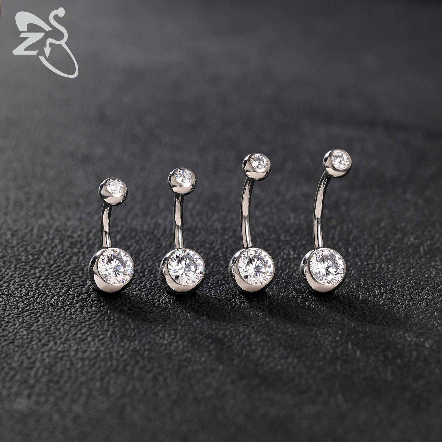 ZS 1PC 14G G23 Titanium Belly  - Body Jewelry Internally Threaded reseña y precio