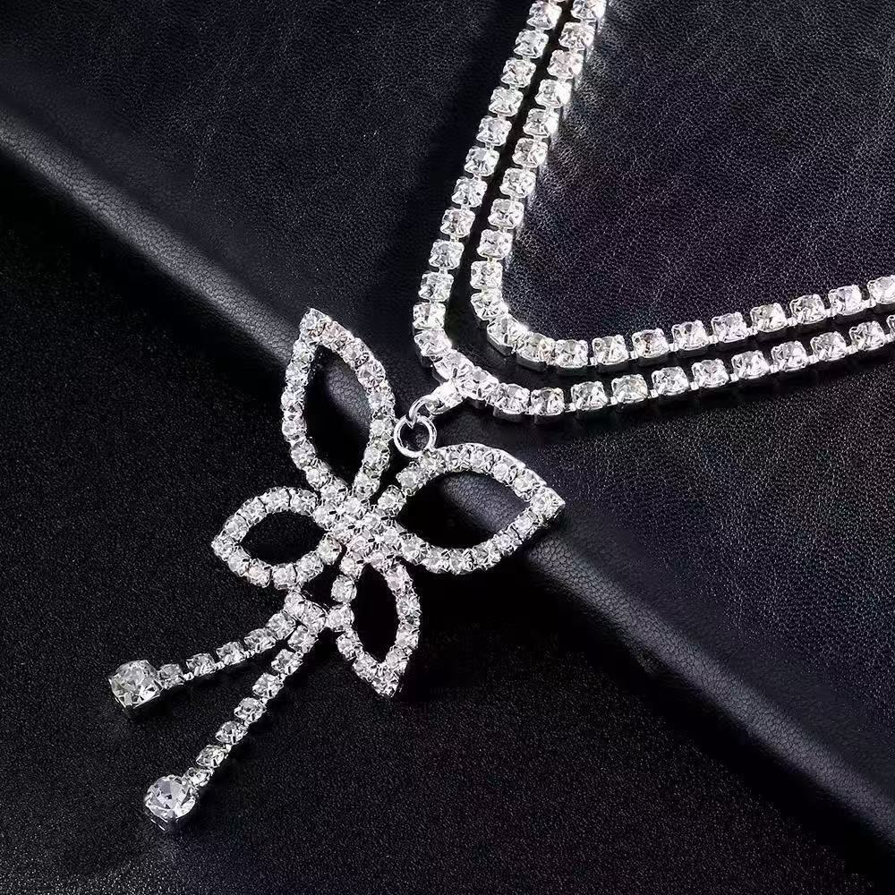 Luxury Rhinestone Double Chain - Body Jewelry Rhinestone reseña y precio