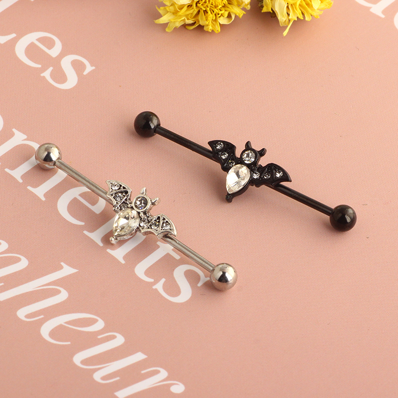 14g Stainless Steel Long Indus - Industrial Barbell Long reseña y precio