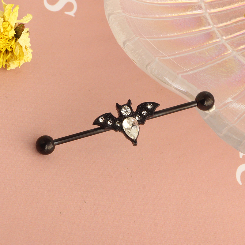 14g Stainless Steel Long Indus - Industrial Barbell Long reseña y precio