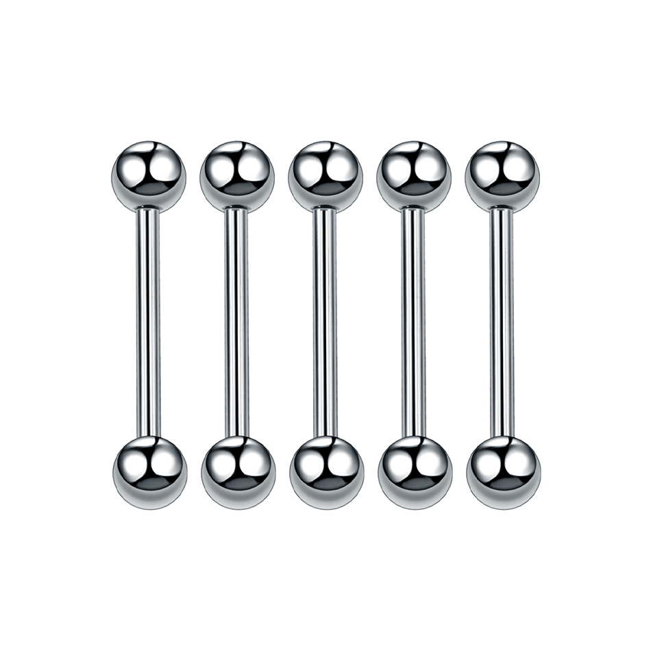 1/5PCS Titanium External Threa - Industrial Barbell Long reseña y precio
