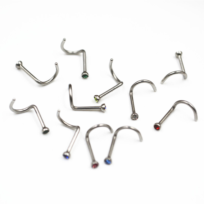 50pcs 20Gx7x2mm Gems Inside No - Body Jewelry Good Quality reseña y precio