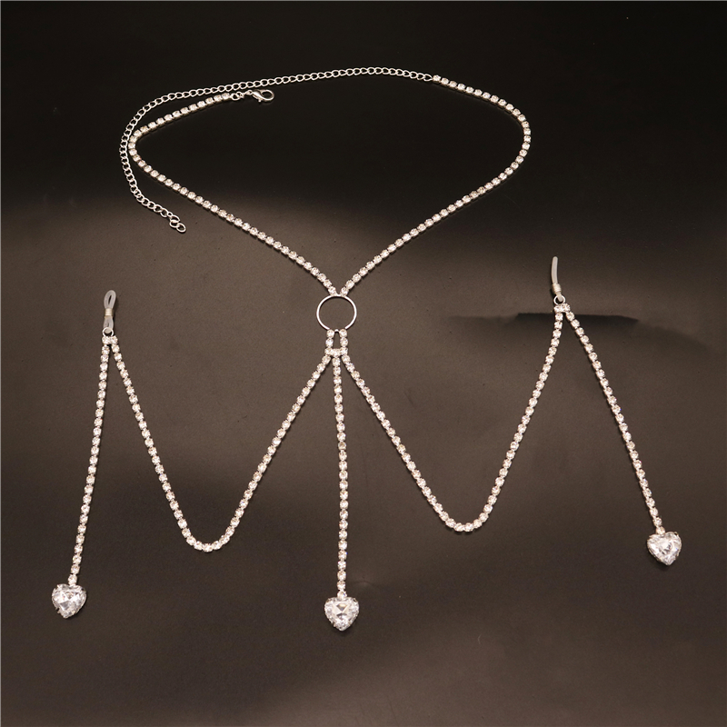 2023 New Fashion White Heart N - Body Jewelry Rhinestone reseña y precio