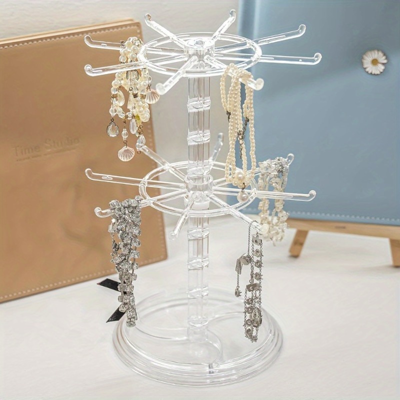 Rotating 2-Tier Jewelry and Ke - Body Jewelry Display reseña y precio