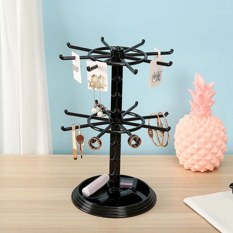Rotating 2-Tier Jewelry and Ke - Body Jewelry Display reseña y precio