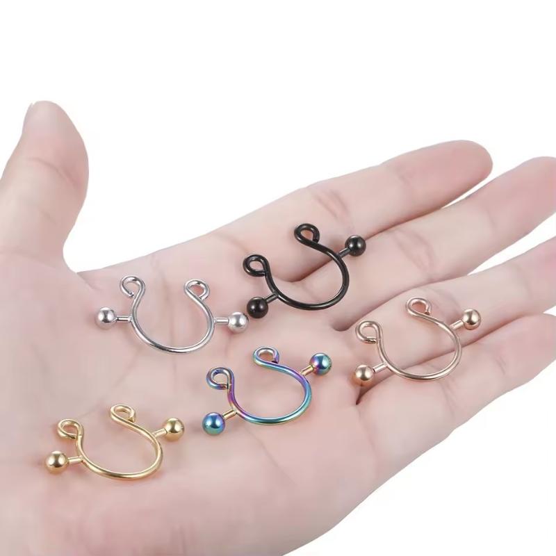 【SA】2Pcs Stainless Steel Nippl - Body Jewelry Nipple Rings reseña y precio