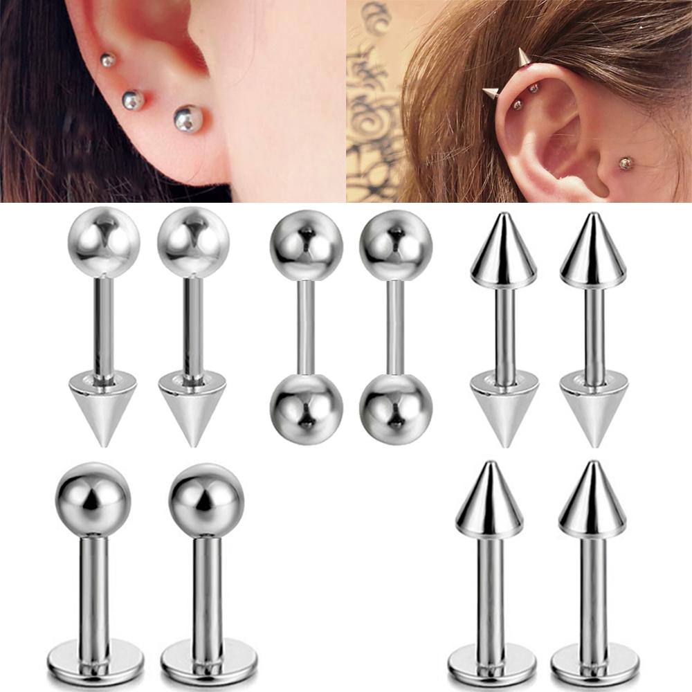 2Pcs Medical Stainless Steel L - Body Jewelry Trend reseña y precio