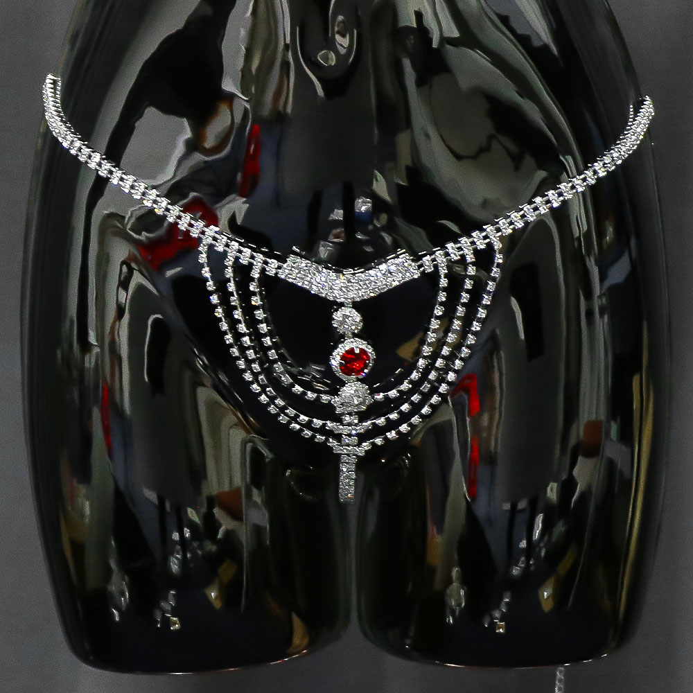 Crystal Rhinestone Body Chain  - Body Jewelry Rhinestone reseña y precio