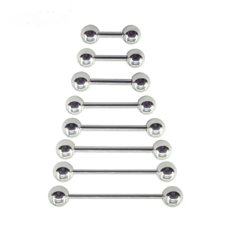 2 Pieces 0.8mm Stainless Steel - Industrial Barbell Long reseña y precio