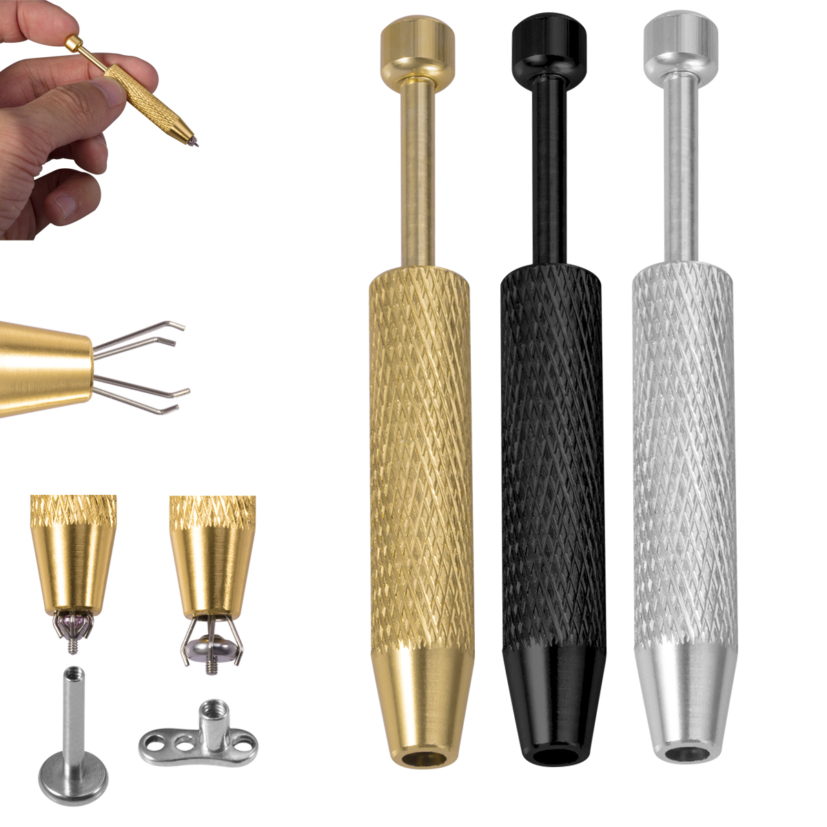 1/3pcs 4 Claws Ball Bead Holde - Body Jewelry Holder reseña y precio