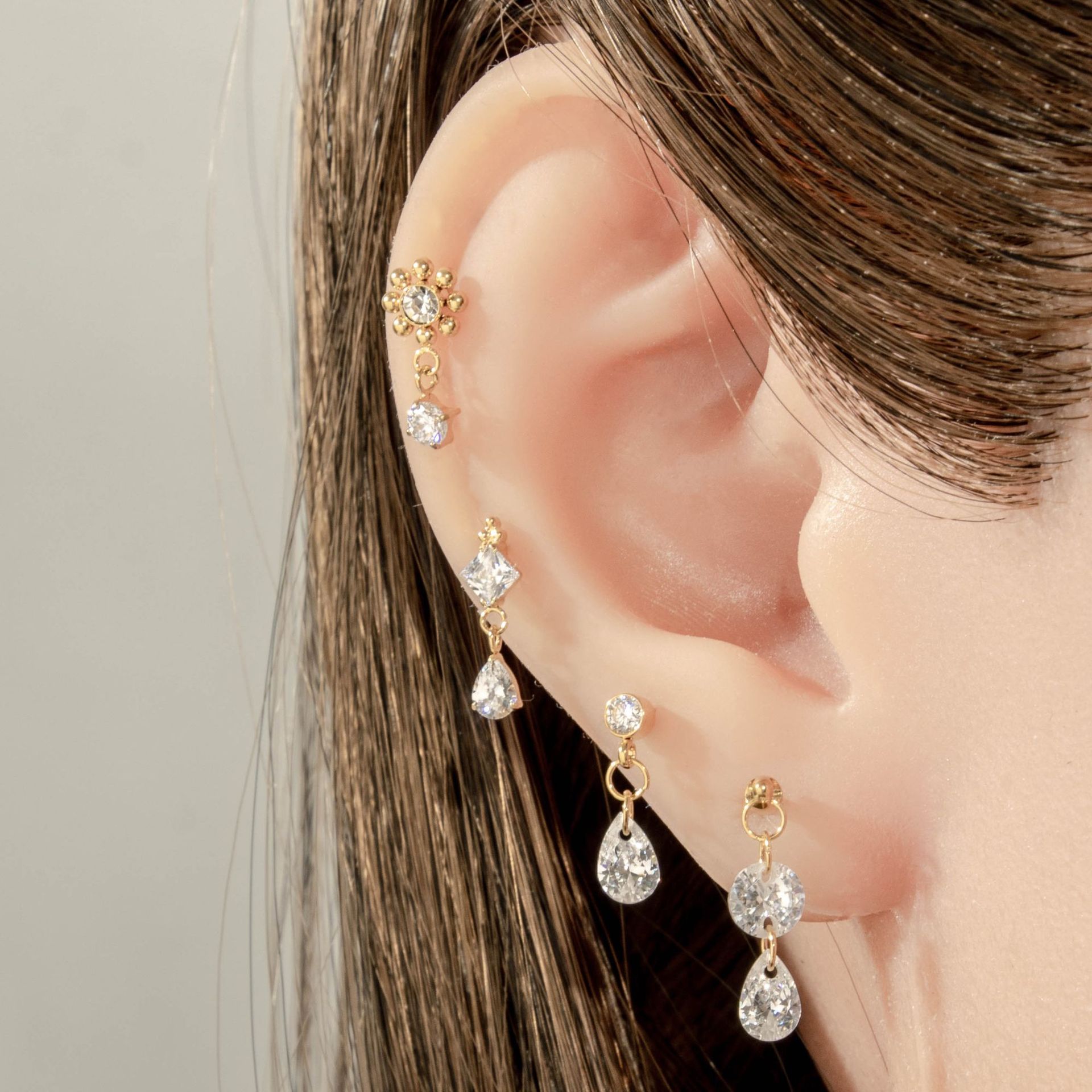 1PC G23 Titanium Stud Earrings - Body Jewelry Internally Threaded reseña y precio