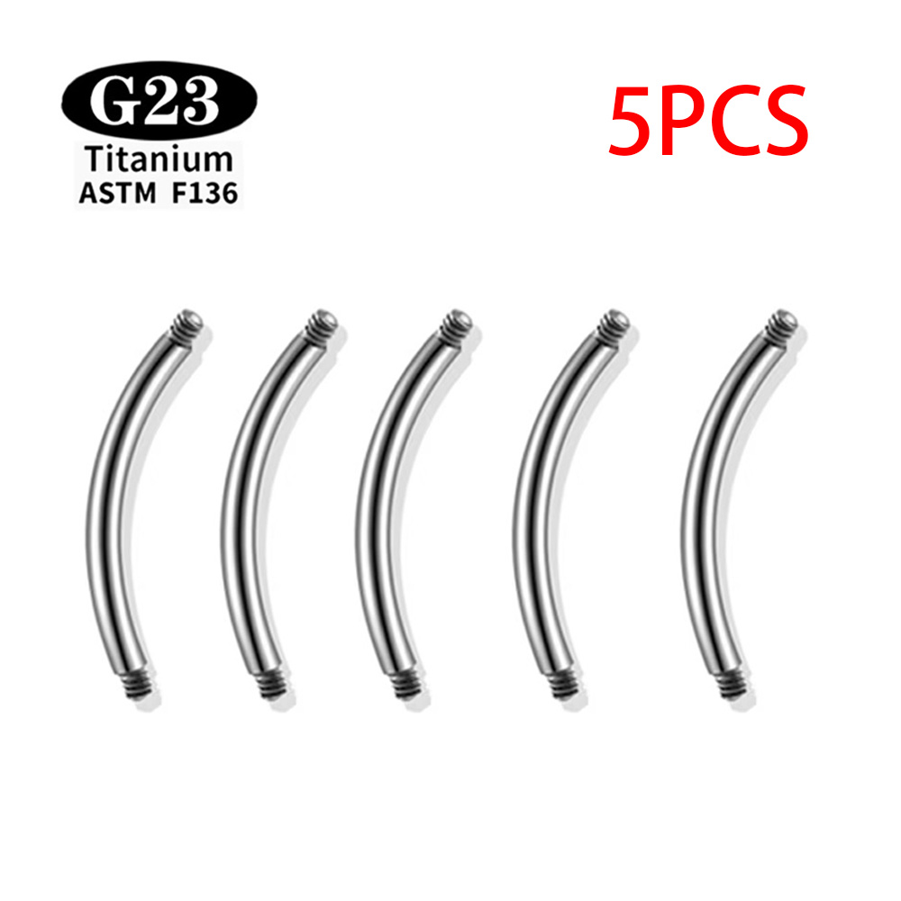 5 Pcs/Lot ASTM F136 Titanium I - Body Jewelry Internally Threaded reseña y precio