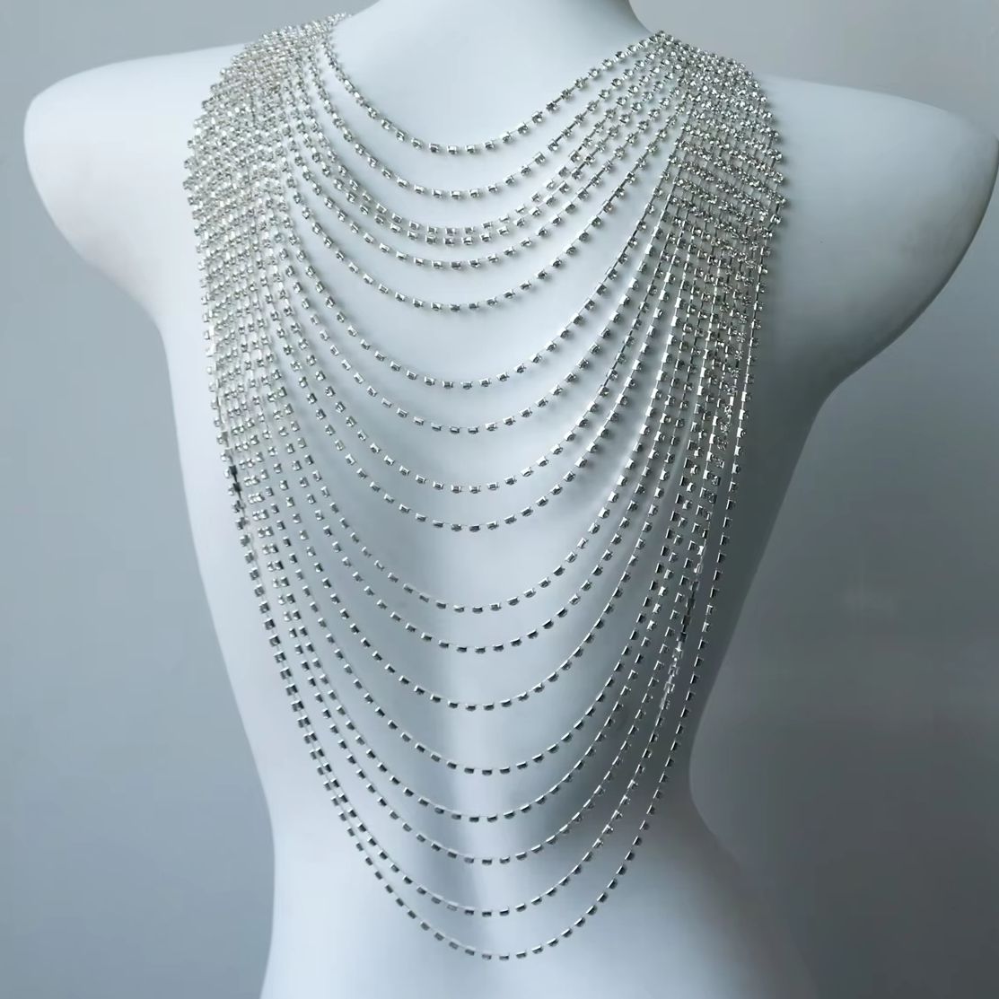 Stylish Multi-Layer Body Chain - Body Jewelry Rhinestone reseña y precio