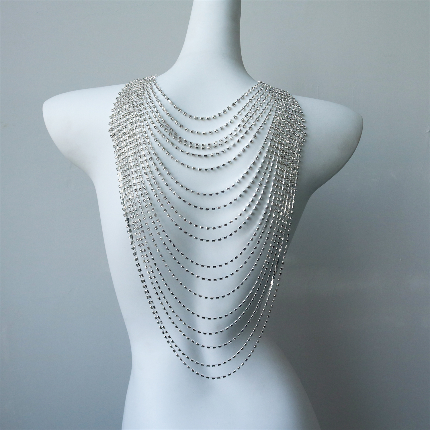 Stylish Multi-Layer Body Chain - Body Jewelry Rhinestone reseña y precio