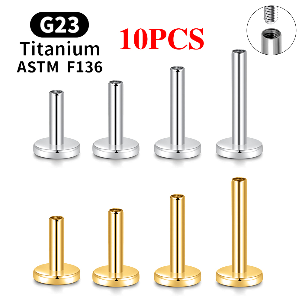 10PCS G23 Titanium Piercing In - Body Jewelry Internally Threaded reseña y precio