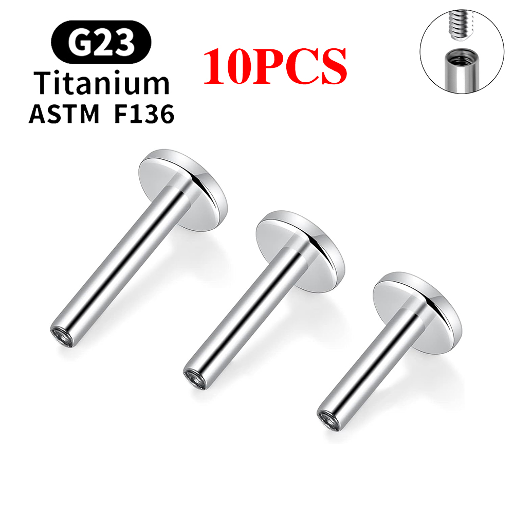 10PCS G23 Titanium Piercing In - Body Jewelry Internally Threaded reseña y precio