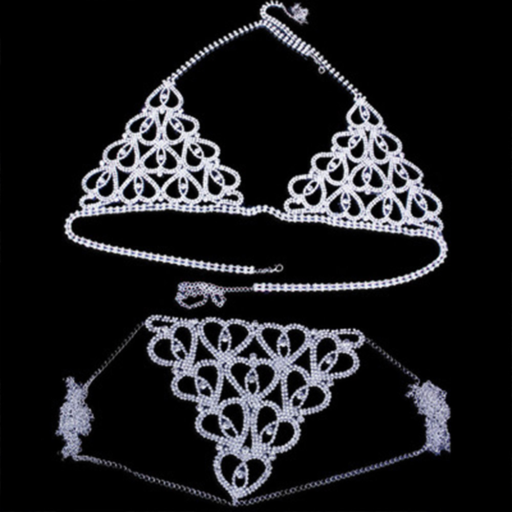 Fashion Rhinestone Heart Bra T - Body Jewelry Retainers reseña y precio