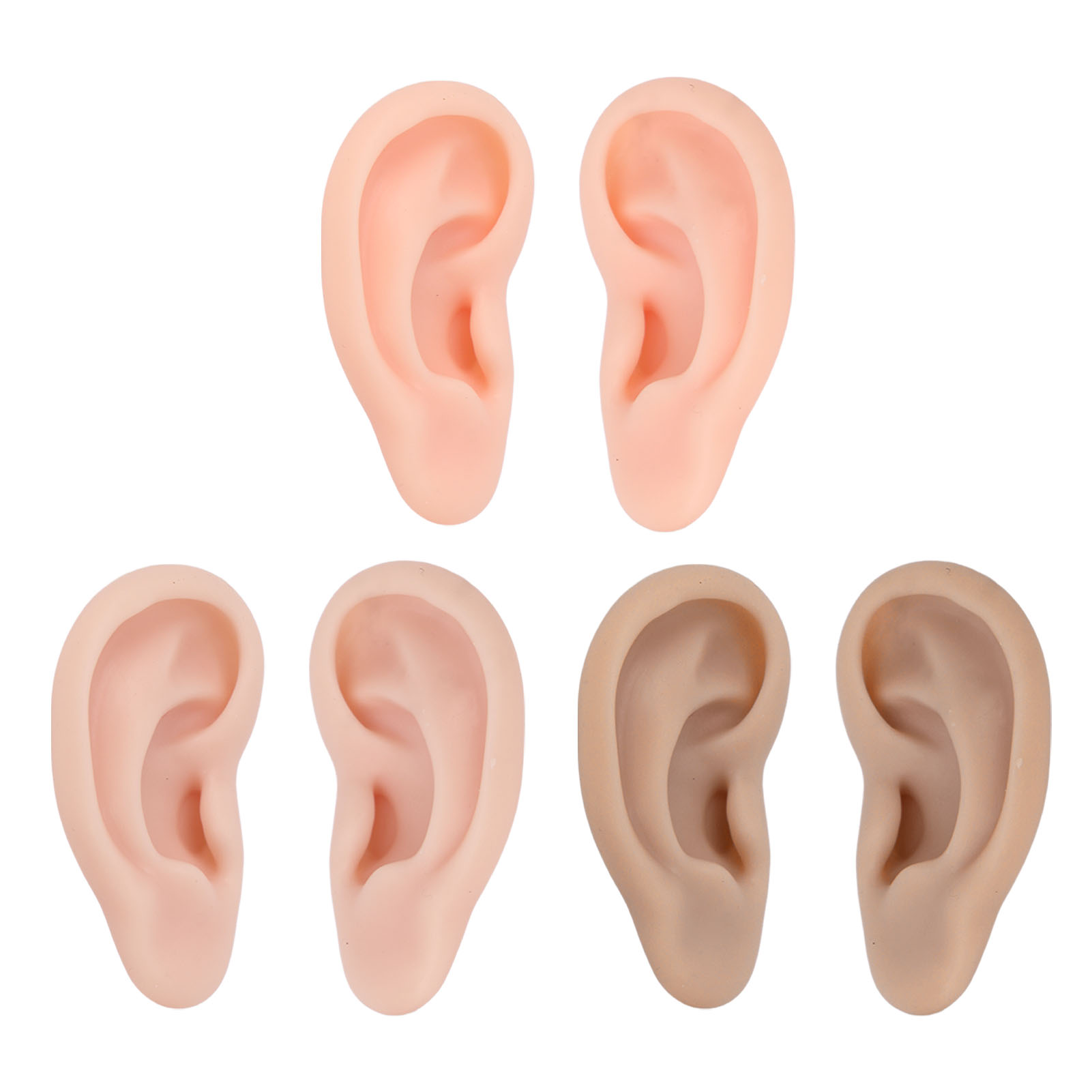 Silicone Human Ear Model 1 Pai - Body Jewelry Display reseña y precio