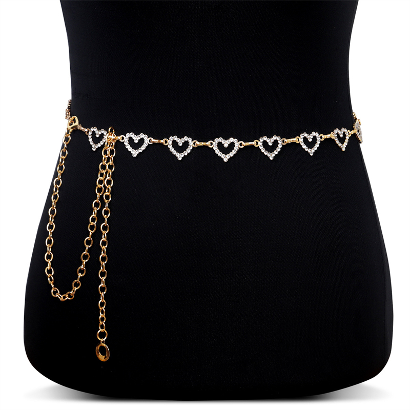Fashion Rhinestone Heart Waist - Body Jewelry Rhinestone reseña y precio